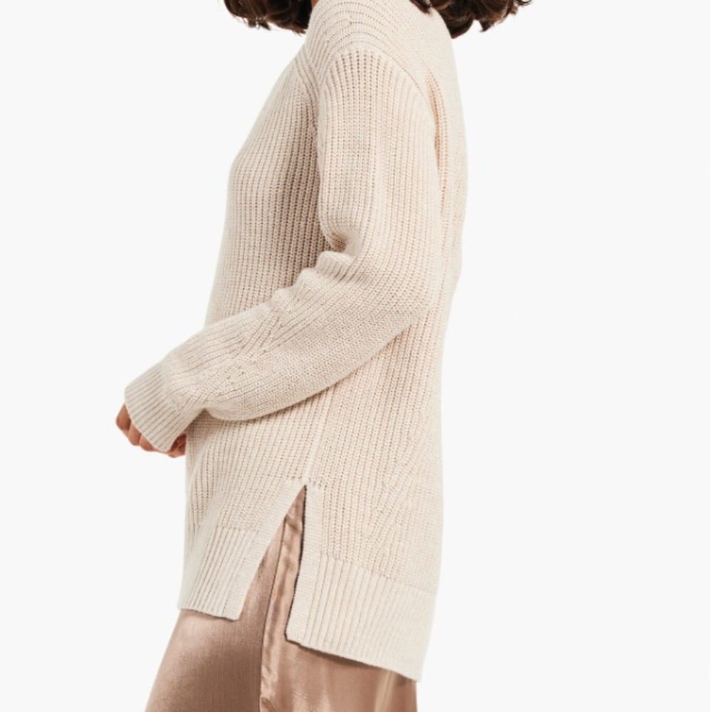 💛NWT NIC+ZOE GLISTEN UP VNECK SWEATER IN COLOR PROSECCO SIZE LARGE - Picture 3 of 13